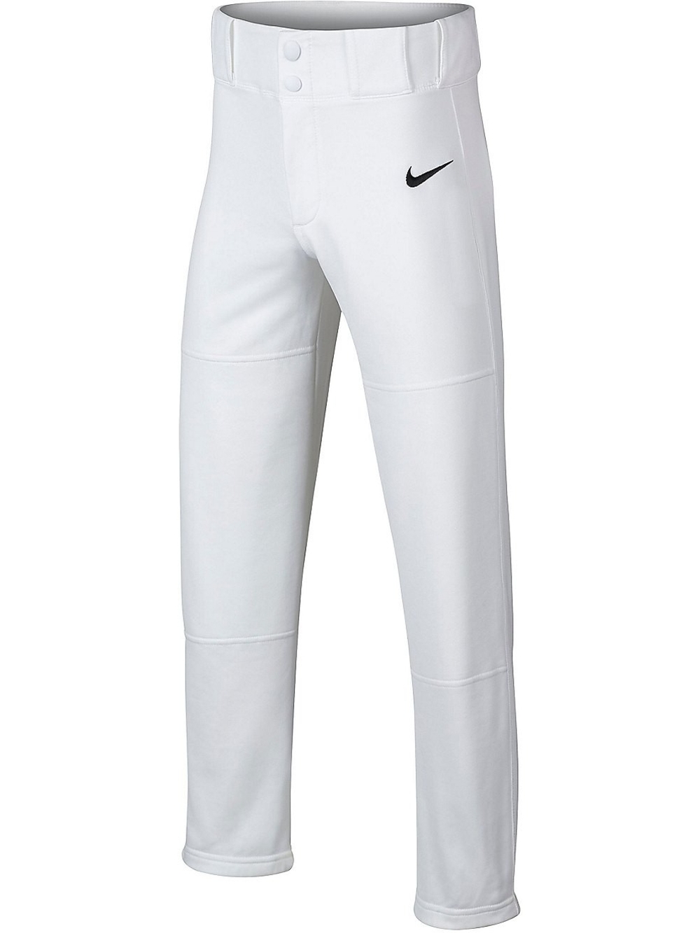 Nike White Baseball Pants with Black Swoosh